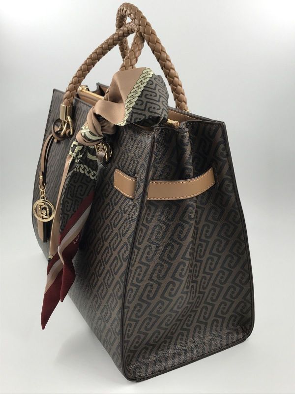 Liu Jo handtas bruin (AF6086E1137 81140 M tote suede) - Stiletto Schoenen (Oudenaarde)