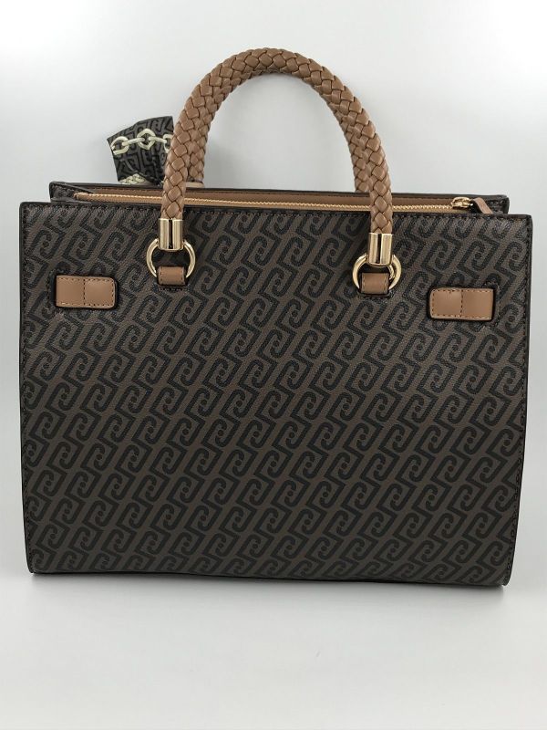 Liu Jo handtas bruin (AF6086E1137 81140 M tote suede) - Stiletto Schoenen (Oudenaarde)