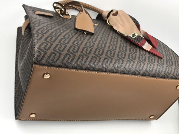 Liu Jo handtas bruin (AF6086E1137 81140 M tote suede) - Stiletto Schoenen (Oudenaarde)
