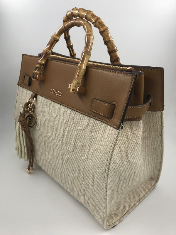 Liu Jo handtas camel (AA6086T381A tote naturale) - Stiletto Schoenen (Oudenaarde)