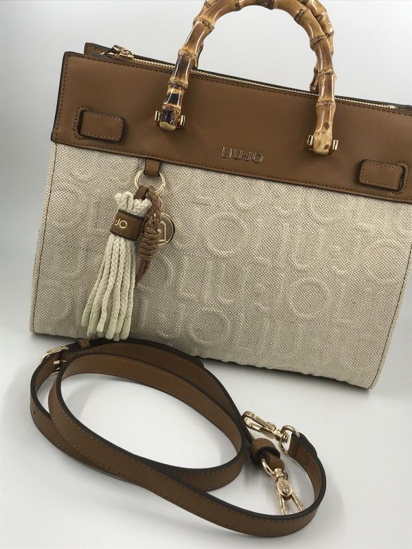 Liu Jo handtas camel (AA6086T381A tote naturale) - Stiletto Schoenen (Oudenaarde)