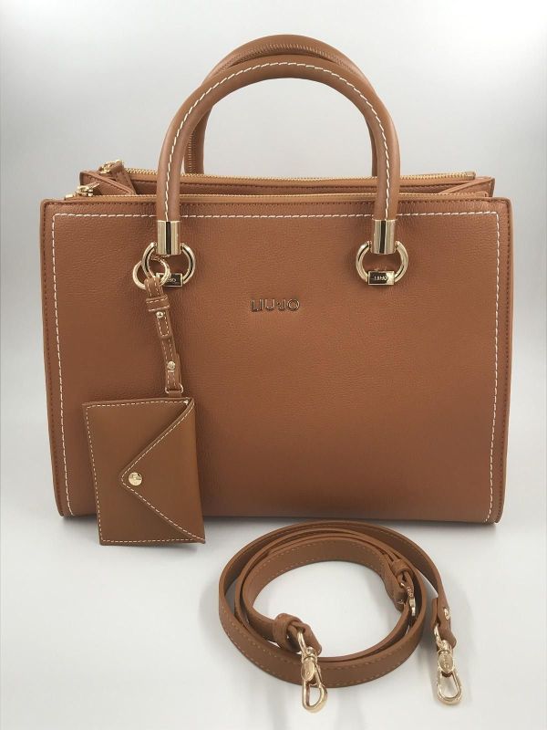 Liu Jo handtas cognac (AA5008E0058 satchel bran) - Stiletto Schoenen (Oudenaarde)