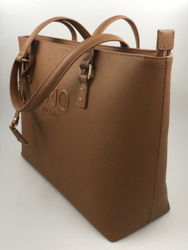 Liu Jo handtas cognac (AA6321ES029 tote sequoia) - Stiletto Schoenen (Oudenaarde)