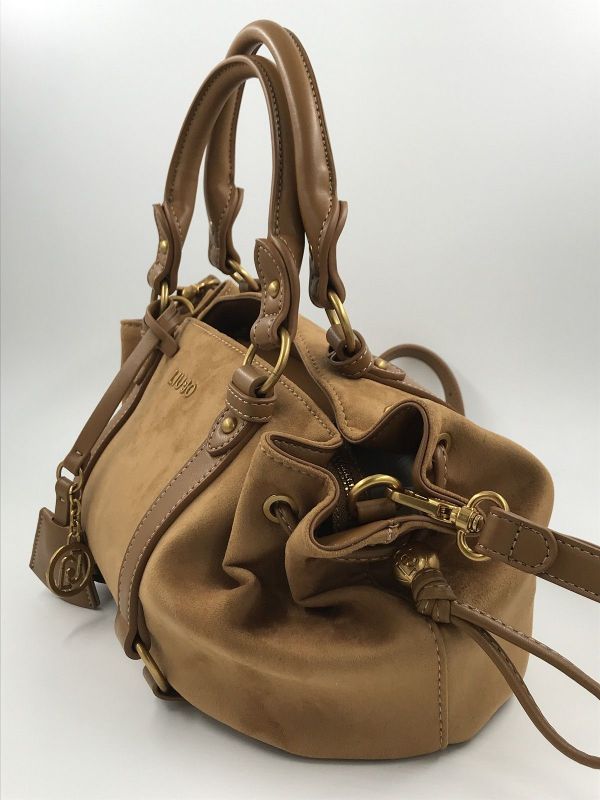 Liu Jo handtas cognac (AF6081T711A 81140 S trunk suede) - Stiletto Schoenen (Oudenaarde)