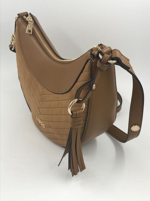 Liu Jo handtas cognac (AF6186T760A 81140 M hobo suede cognac) - Stiletto Schoenen (Oudenaarde)