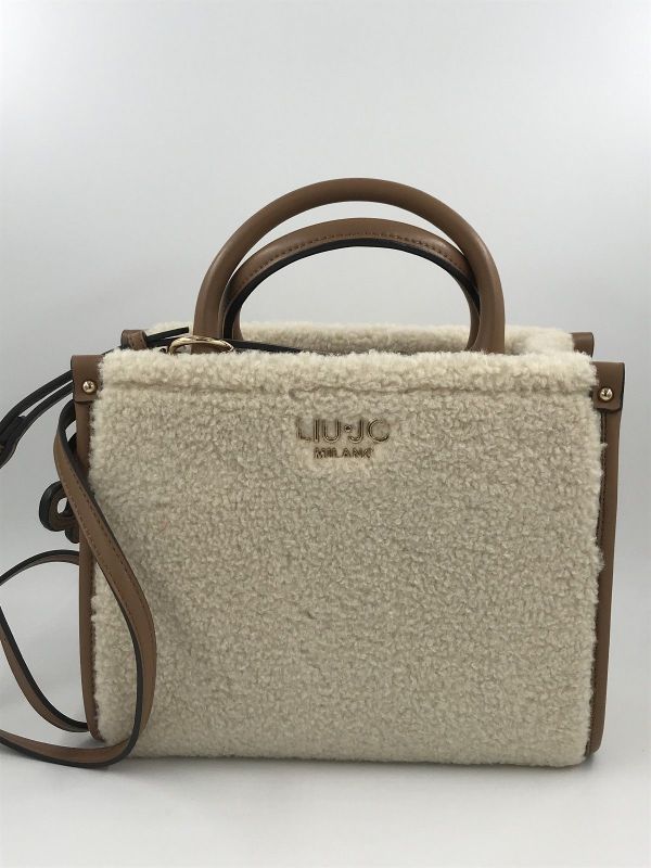 Liu Jo handtas cream (AF6192E1163 X0459 S tote cream) - Stiletto Schoenen (Oudenaarde)