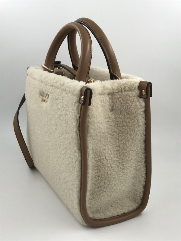 Liu Jo handtas cream (AF6192E1163 X0459 S tote cream) - Stiletto Schoenen (Oudenaarde)