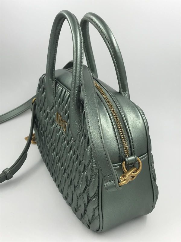 Liu Jo handtas dark jade (AF4166E0457 bowling bag jade) - Stiletto Schoenen (Oudenaarde)