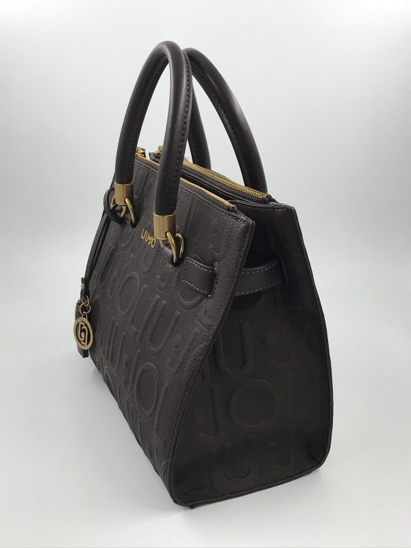 Liu Jo handtas deep brown (AF6069E1139 91419 S satchel deep brown) - Stiletto Schoenen (Oudenaarde)