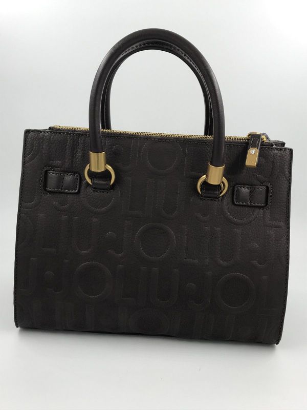 Liu Jo handtas deep brown (AF6069E1139 91419 S satchel deep brown) - Stiletto Schoenen (Oudenaarde)