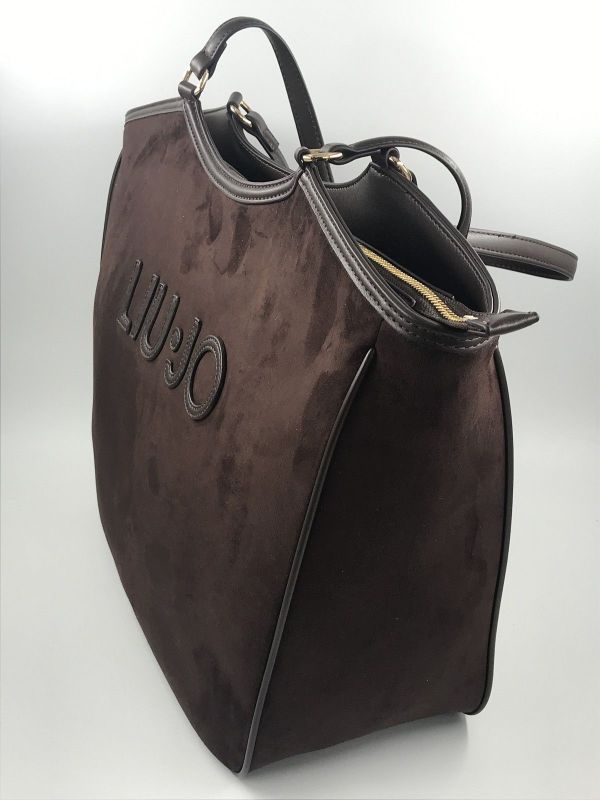 Liu Jo handtas deep brown (AF6117T711A 91419 L tote deep brown) - Stiletto Schoenen (Oudenaarde)