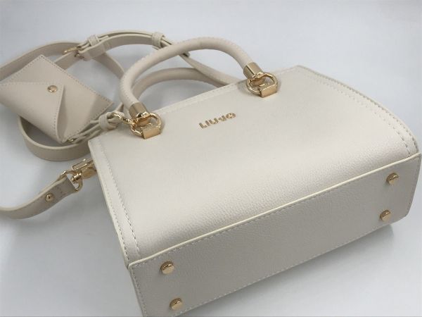 Liu Jo handtas ecru (AA5163E0058 satchel cream) - Stiletto Schoenen (Oudenaarde)