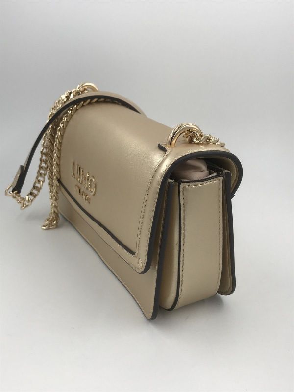 Liu Jo handtas goud (AA6073E0958 crossbody east/west light gold) - Stiletto Schoenen (Oudenaarde)