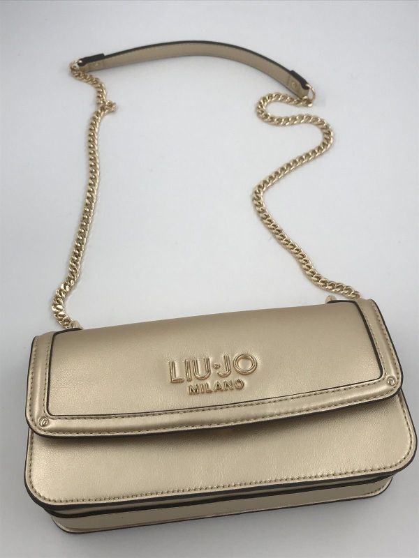 Liu Jo handtas goud (AA6073E0958 crossbody east/west light gold) - Stiletto Schoenen (Oudenaarde)