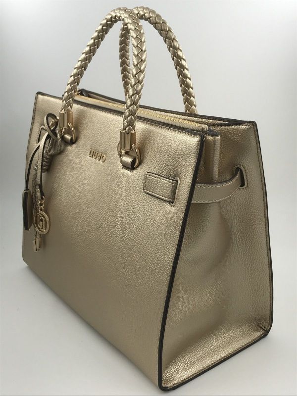 Liu Jo handtas goud (AA6086E1012 tote light gold) - Stiletto Schoenen (Oudenaarde)