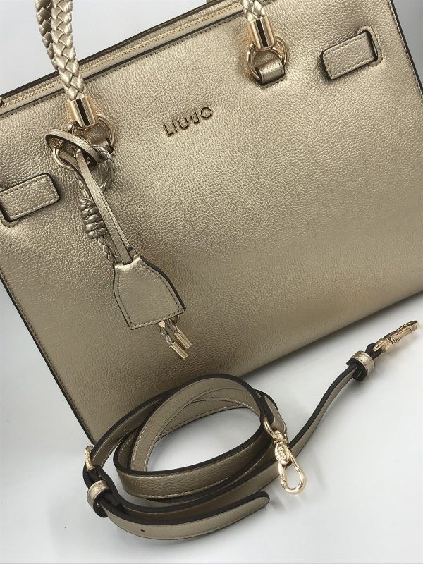 Liu Jo handtas goud (AA6086E1012 tote light gold) - Stiletto Schoenen (Oudenaarde)