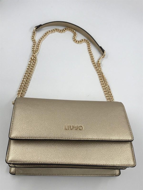 Liu Jo handtas goud (AA6210E1012 crossbody light gold) - Stiletto Schoenen (Oudenaarde)