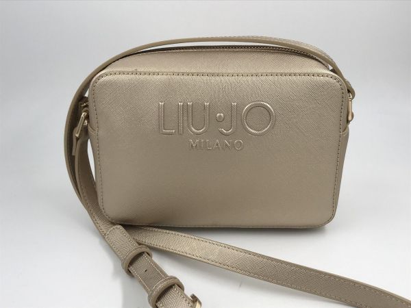 Liu Jo handtas goud (AF5153E0087 camera case light gold) - Stiletto Schoenen (Oudenaarde)