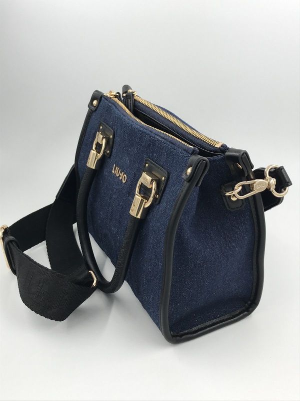 Liu Jo handtas jeans blauw (AF5163D0001 satchel dress blue) - Stiletto Schoenen (Oudenaarde)