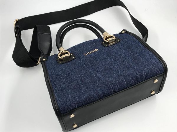 Liu Jo handtas jeans blauw (AF5163D0001 satchel dress blue) - Stiletto Schoenen (Oudenaarde)