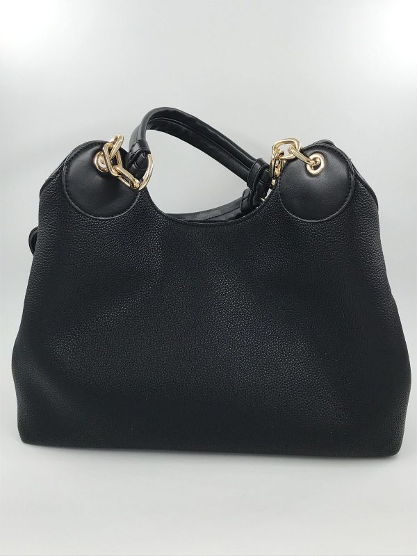 Liu Jo handtas nero (AF6024ES039 B1848 ecs M satchel nero/brass gold) - Stiletto Schoenen (Oudenaarde)