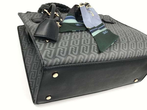 Liu Jo handtas nero (AF6069E1137 22222 S satchel nero) - Stiletto Schoenen (Oudenaarde)