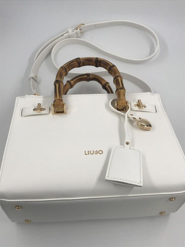 Liu Jo handtas off white (AA5077E0003 satchel off white) - Stiletto Schoenen (Oudenaarde)