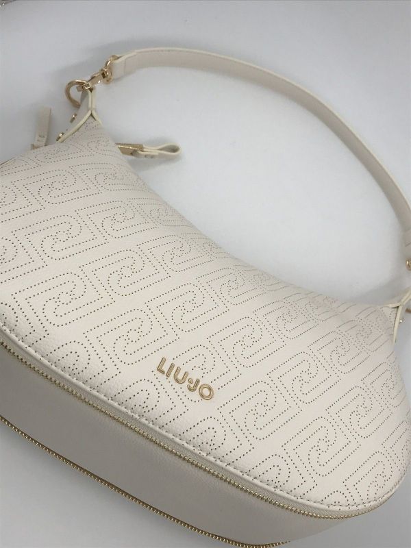 Liu Jo handtas offwhite (AA6133ES026 hobo cream) - Stiletto Schoenen (Oudenaarde)