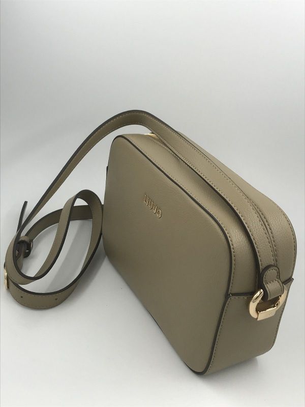 Liu Jo handtas olijf (AA6211E1012 camera case mud) - Stiletto Schoenen (Oudenaarde)
