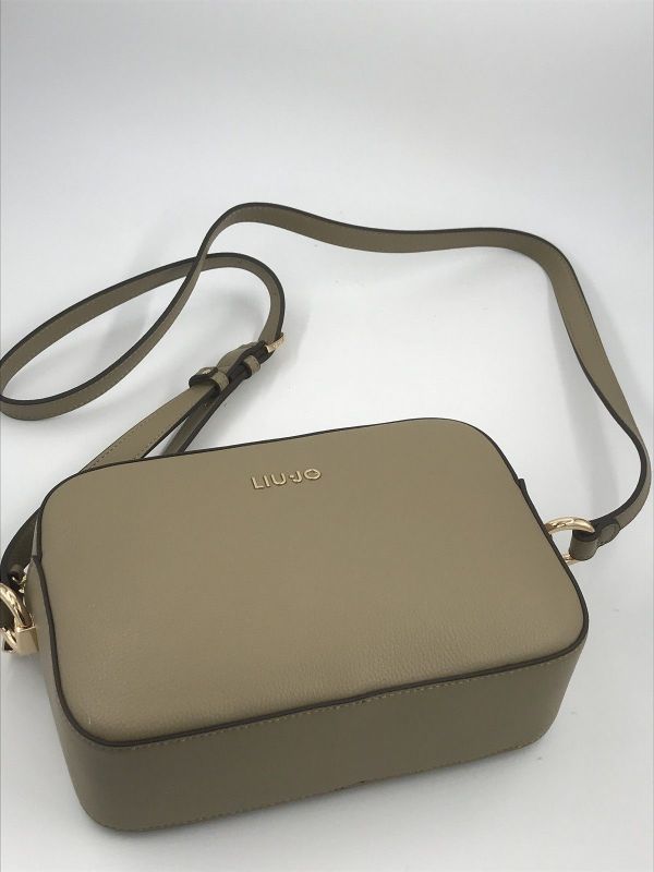 Liu Jo handtas olijf (AA6211E1012 camera case mud) - Stiletto Schoenen (Oudenaarde)