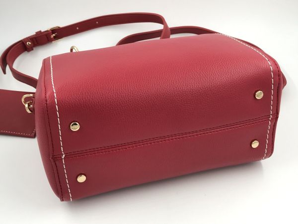 Liu Jo handtas rood (AA55160E0058 satchel rosso pompeiano) - Stiletto Schoenen (Oudenaarde)