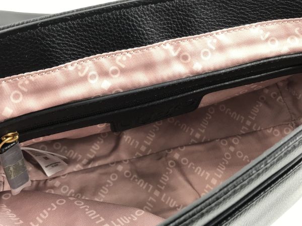 Liu Jo handtas zwart (AF5049E0058 messenger nero) - Stiletto Schoenen (Oudenaarde)