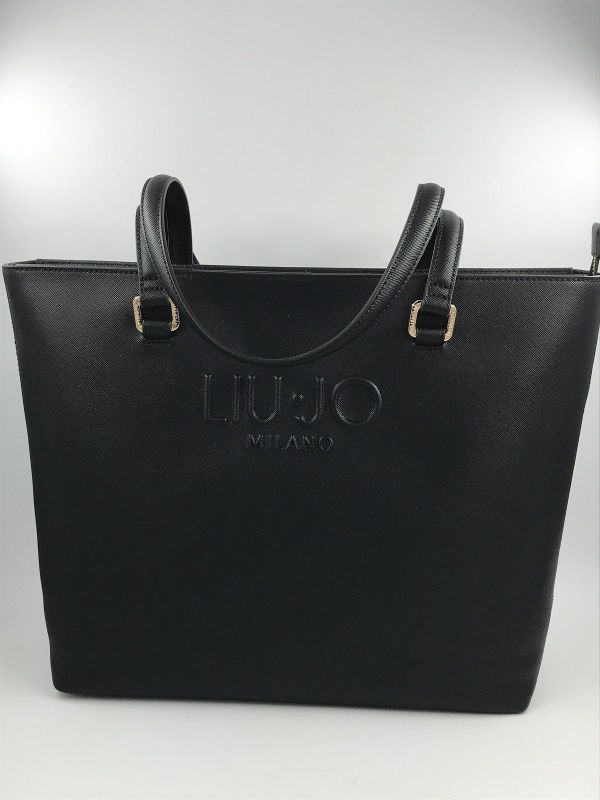 Liu Jo handtas zwart (AF5321E0087 tote nero) - Stiletto Schoenen (Oudenaarde)