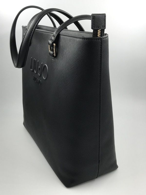 Liu Jo handtas zwart (AF5321E0087 tote nero) - Stiletto Schoenen (Oudenaarde)