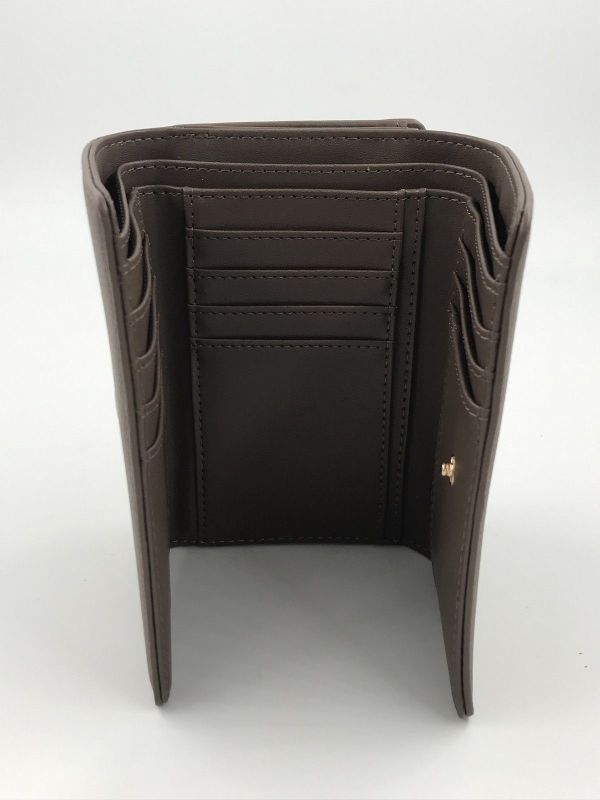 Liu Jo portefeuille dark mocha (AF6172 E1019 X0781 esc M trifold dark mocha) - Stiletto Schoenen (Oudenaarde)