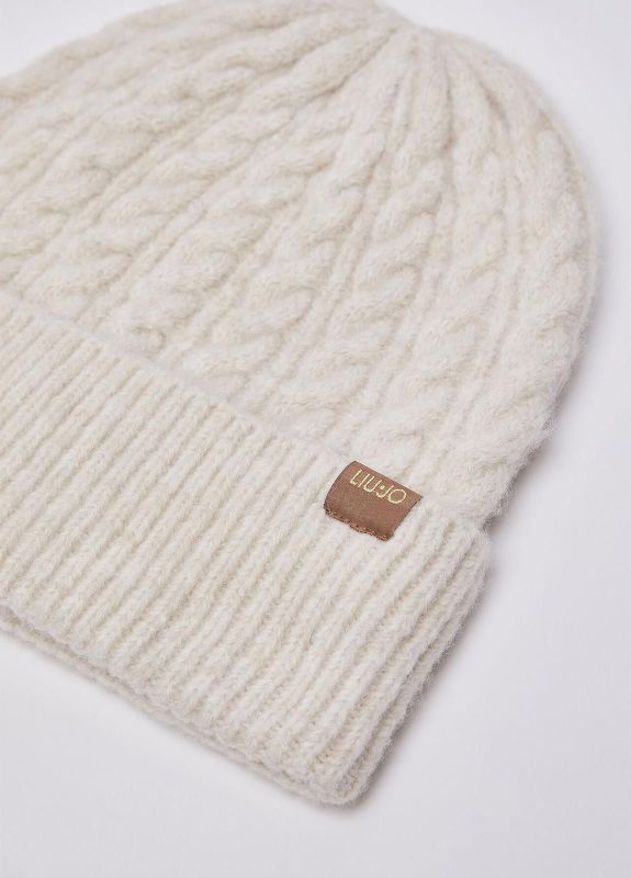 Liu Jo set sjaal+muts (2F6001MA29S 00192 set sciarpa beanie burro) - Stiletto Schoenen (Oudenaarde)
