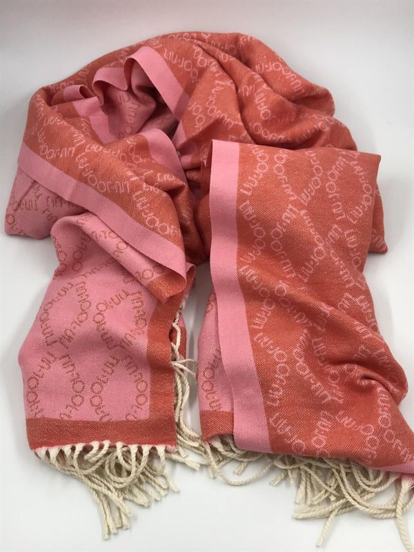Liu Jo sjaal jacquard roze (2F3078T0300 stola jacquard rosa 09933) - Stiletto Schoenen (Oudenaarde)