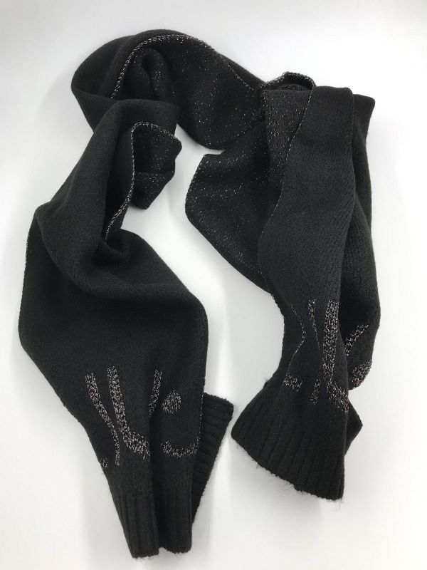 Liu Jo sjaal zwart (2F5019M0300 sciarpa logo lurex nero) - Stiletto Schoenen (Oudenaarde)