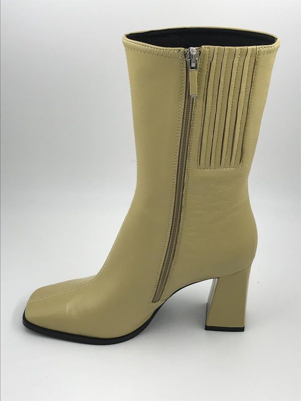 Lola C dam 3/4 laars lak lime (017T09BK) - Stiletto Schoenen (Oudenaarde)