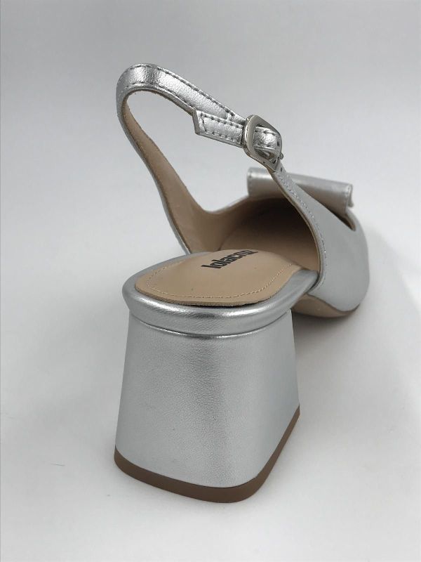 Lola C dam dec/sand led metallic zilver (082Z19BK-V25 metallic plata) - Stiletto Schoenen (Oudenaarde)