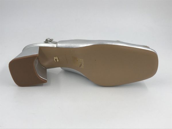 Lola C dam dec/sand led metallic zilver (082Z19BK-V25 metallic plata) - Stiletto Schoenen (Oudenaarde)