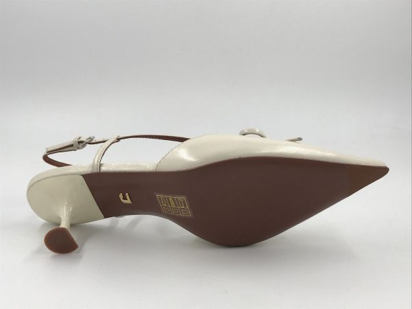 Lola C dam dec/sand led off white (104Z14BK salones off white) - Stiletto Schoenen (Oudenaarde)