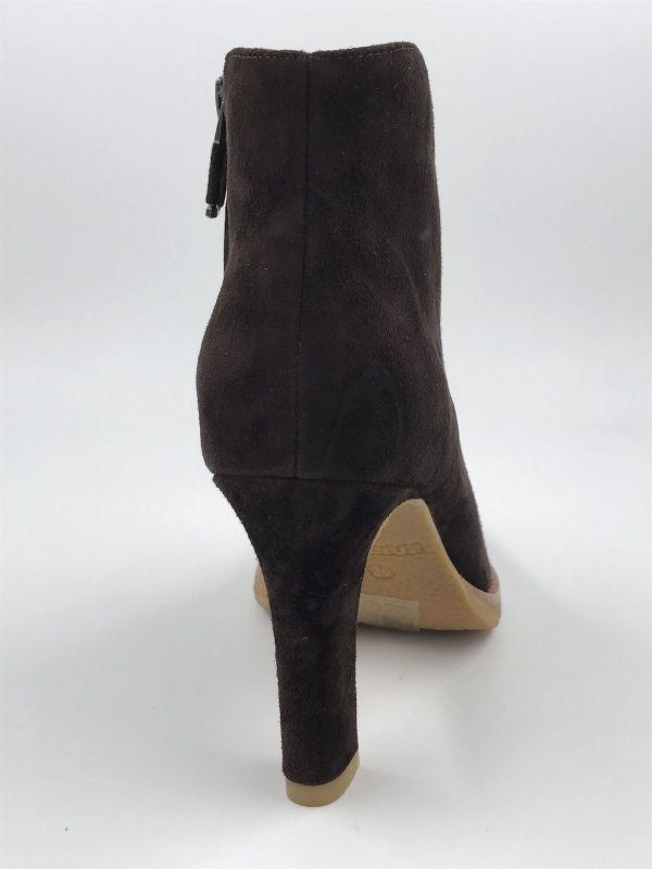 Lola C dam Klaars suède bruin (005T30BK-H-I26 chocolate) - Stiletto Schoenen (Oudenaarde)