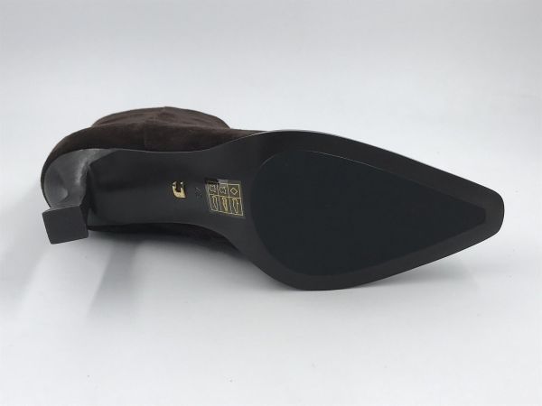 Lola C dam Klaars suède bruin (023T30BK-S-I26 chocolate) - Stiletto Schoenen (Oudenaarde)