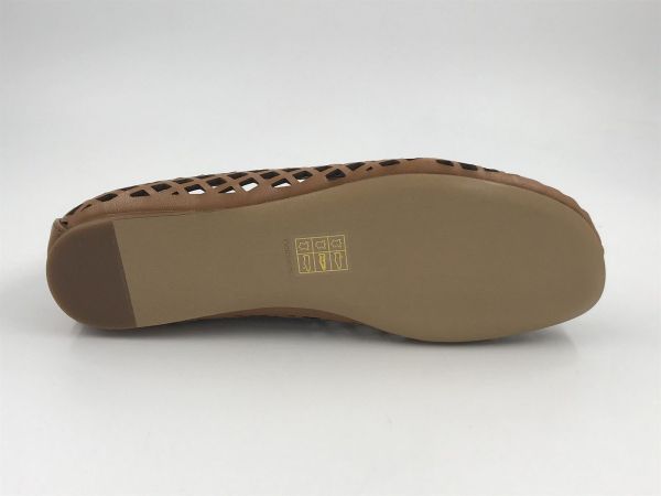 Lola C dam moc led perfo cognac (026Z14BK-V26 mules cuero ) - Stiletto Schoenen (Oudenaarde)