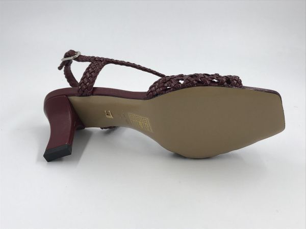 Lola C dam sand led burgundi (201Z14BK-V26 sandalias tacon burgundi) - Stiletto Schoenen (Oudenaarde)