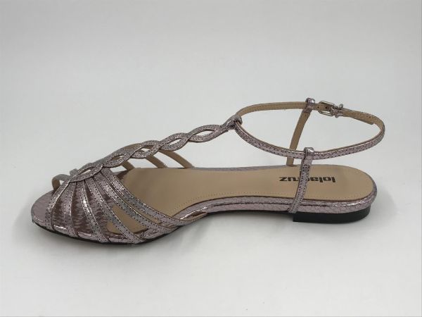 Lola C dam sand led metallic grijs (145Z51BK whisper leather vison) - Stiletto Schoenen (Oudenaarde)