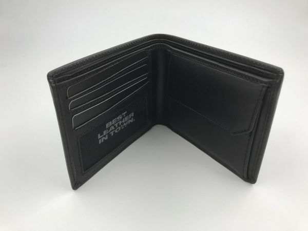 Maverick all black (mavab001-01 compact billfold) - Stiletto Schoenen (Oudenaarde)