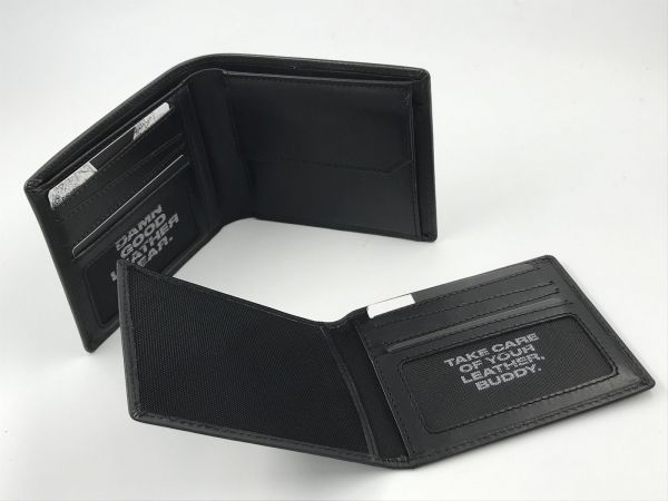 Maverick billfold RFID led zwart (mavab00501 billfold RFID leather black with remov cardholder) - Stiletto Schoenen (Oudenaarde)