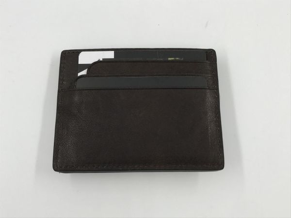 Maverick brown lea creditcard holder RFI (mavmb05203 brown lea creditcard holder RFID with tab) - Stiletto Schoenen (Oudenaarde)